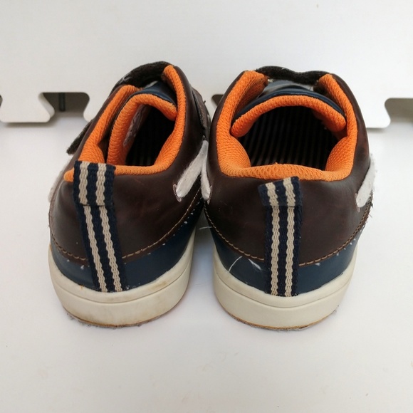 Blue Shoes & Brown Velcro Straps VGUC 12 - Picture 5 of 6